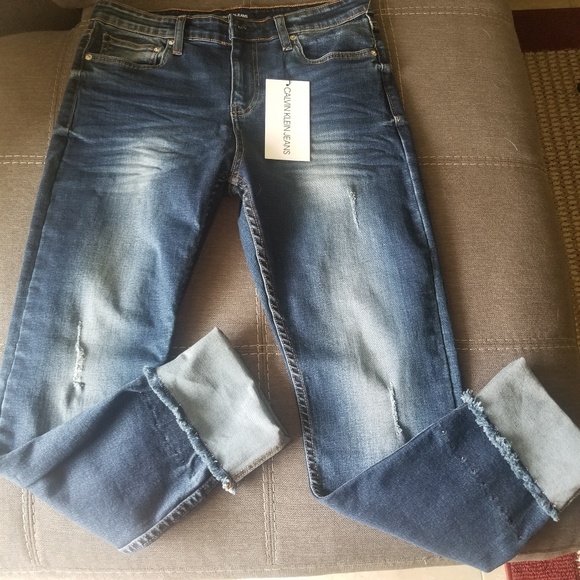 Calvin Klein Denim - NEW Calvin Klein Distressed Boyfriend Jeans